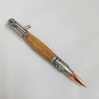 troops bolt action pen with jack daniels pewter