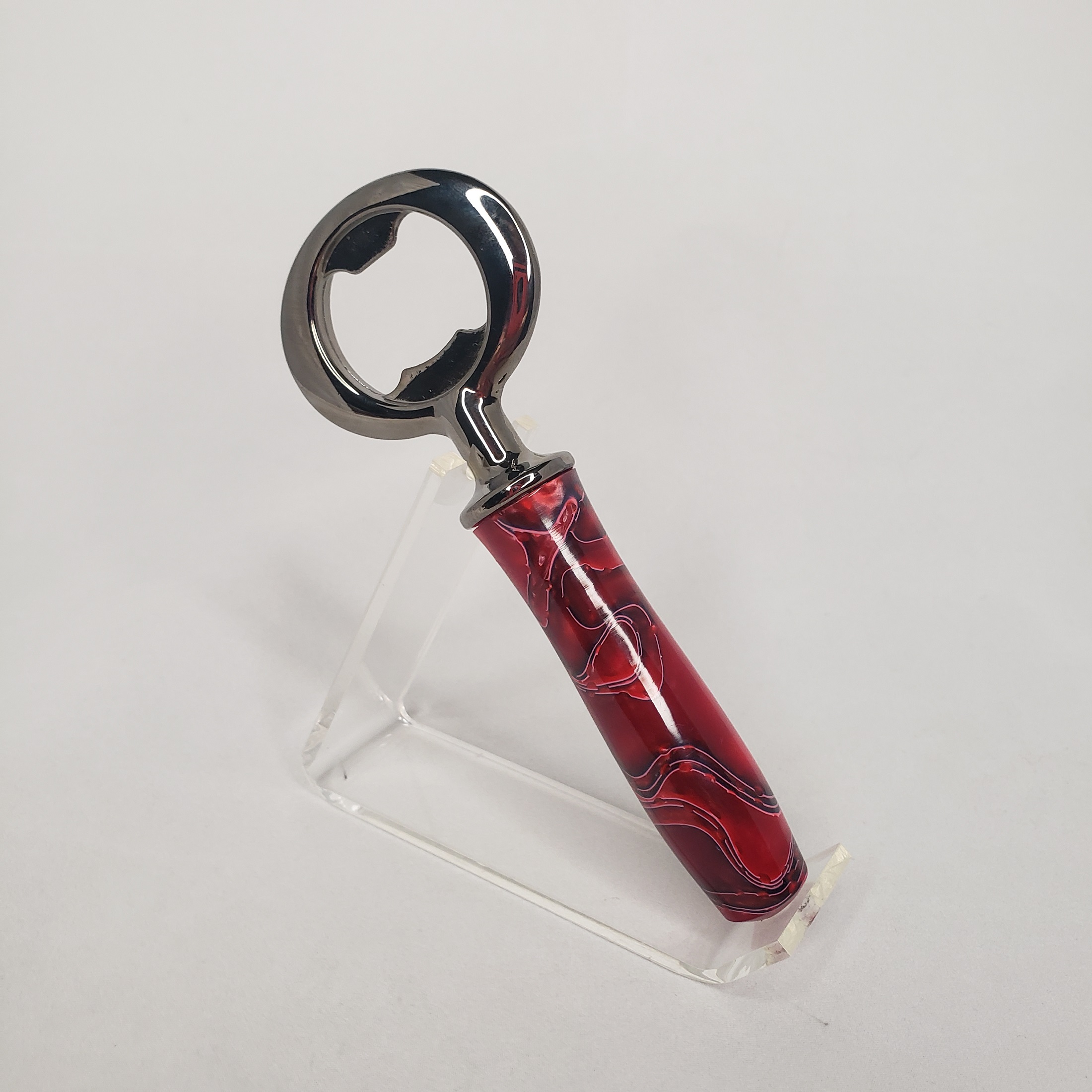 Unique bottle opener with Acrylic Handle– Sawdust & Bullets